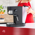 Ekspres do kawy ciśnieniowy kolbowy MPM MKW-13M mielona, espresso, americano, czarna, 15 bar, zbiornik 1,2 l, 1100 w