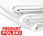 Prześcieradło hotelowe 200x220 bawełna polskie tradycyjne białe okrycie materaca do sypialni