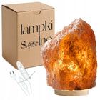 lampa solna KŁODAWSKA 4-6 KG z soli kłodawskiej na BUKOWEJ podstawce