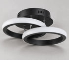 Lampa sufitowa LED Żyrandol Ring 20W 2000 lm Plafon Okręgi SuperLED oprawa wisząca czarna aluminiowa do salonu kuchni