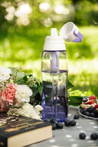 Butelka filtrująca na wodę aqualogis bidon Aqua&Go Tritan Fioletowa 750ml fioletowy