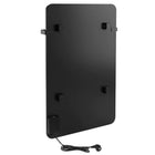 Grzejnik łazienkowy elektryczny 350W czarny na podczerwień WiFi termostat ogrzewanie łazienki, 45x70 cm, dolne