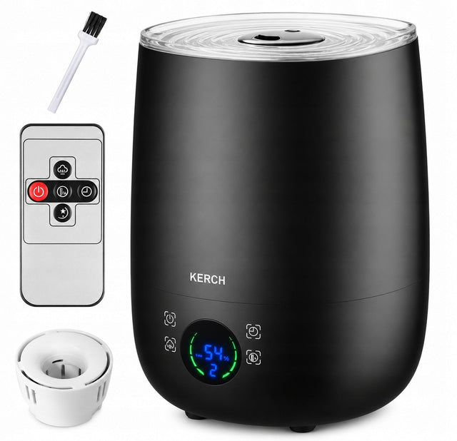 Nawilżacz powietrza 3W1 jonizator aromaterapia kerch black 4,8l 30W nawilżacz ultradźwiękowy 30 w czarny