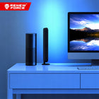 2x Light Bar Lampka Biurkowa czujnik muzyki RGB oświetlenie ambient WiFi TV listwa świetlna LED, pilot, ściemniana, do