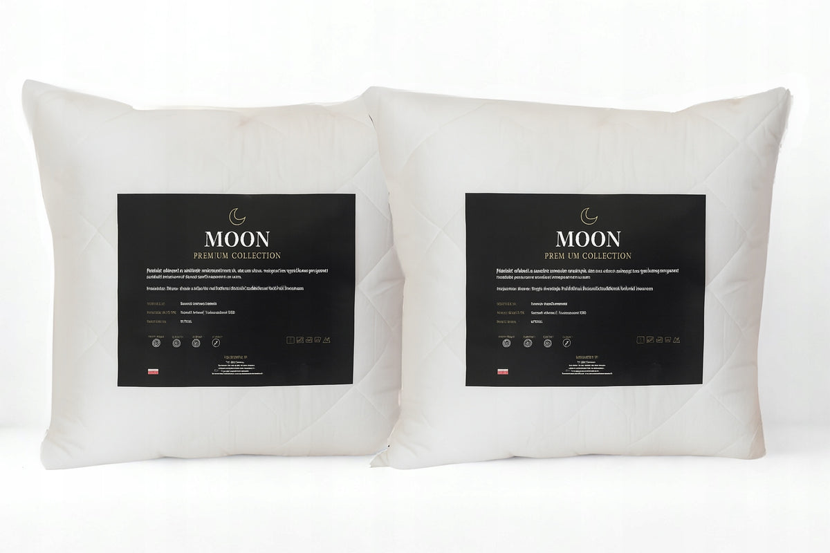 2 x Poduszka do spania termonika premium 70 x 80 cm gruba pikowana jaś z wypełnieniem z kulki silikonowej