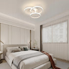 Lampa Sufitowa LED Okrągły Żyrandol Ring Biały Nowoczesny 40W 4500K oprawa do salonu, do jadalni, 3 punkty światła