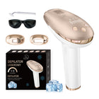 Depilator IPL do włosów ciała laserowy bikini NÓG depilacja bezbolesny gold złoty