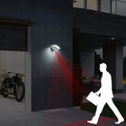 18W kinkiet zewnętrzny LED nad drzwi wejściowe z czujnikiem ruchu lampa ścienna aluminiowa, biała, wysokość 29 cm
