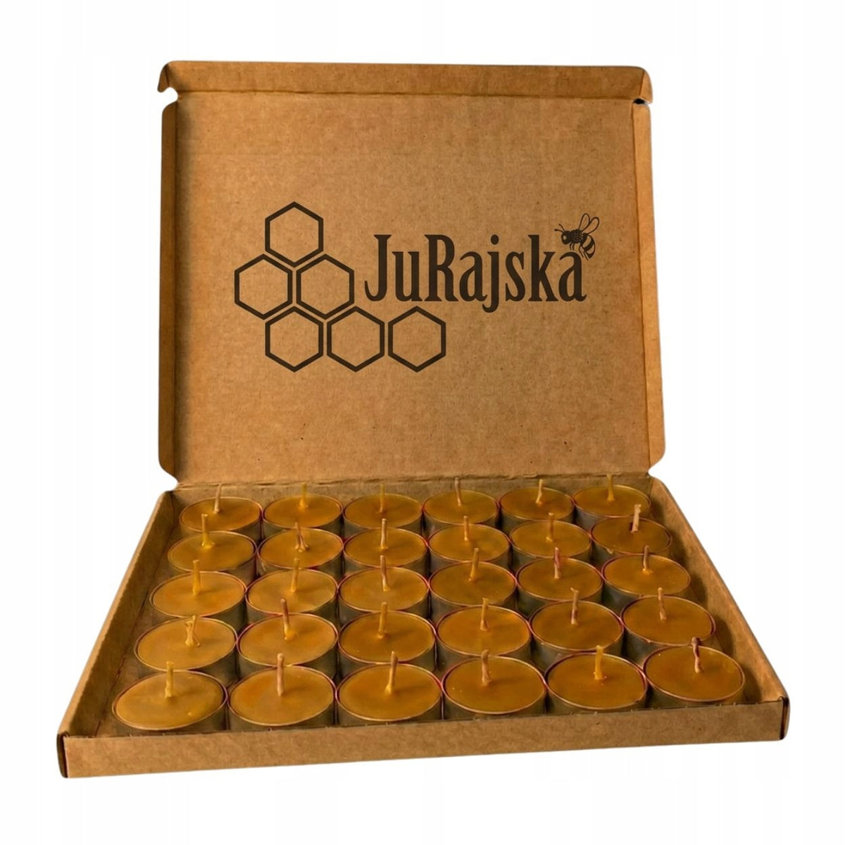 Podgrzewacz Tealight z wosku pszczelego świeca 4cm JuRajska 30szt z 240 sztuk