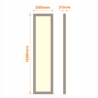 Panel LED Lampa Sufitowa Plafon Natynkowy Prostokąt 30 x 120 cm 5400lm 60W oprawa do biura i kuchni, neutralna barwa