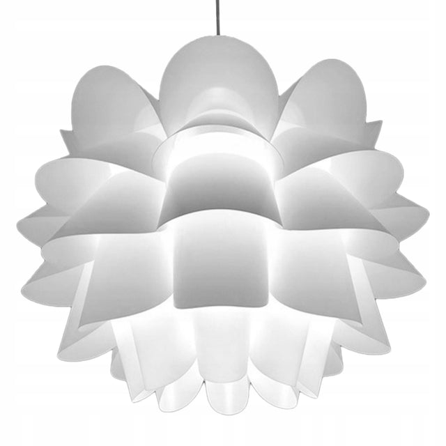 Lampa Sufitowa LED Żyrandol Plafon Wisząca Biała E27 do Pokoju Modern Kwiat biały