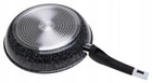 Patelnia Ceramiczna granitowa 28cm indukcja GAZ 8636 do smażenia, kuchenka elektryczna, nienagrzewające się uchwyty