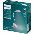 Lampka do Czytania LED NOCNA BIURKOWA BEZPRZEWODOWA USB z KLIPSEM PHILIPS oświetlenie wewnętrzne, do pracy i nauki