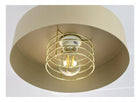 Lampa Sufitowa Wisząca Żyrandol Beżowa ecru Złoto 1xE27 LED 760-EZ1-300 do salonu i jadalni, metalowa oprawa