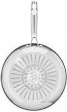 PATELNIA SREBRNA TEFAL 30 CM DUETTO+ INOX INDUKCJA naczynie do smażenia, do zmywarki i piekarnika, na kuchenkę gazową