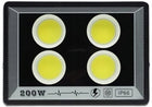 Mocna lampa do garażu ogrodu na elewacje 200W IP66 halogen naświetlacz reflektor LED 24000 lm 6000 K zimna biel
