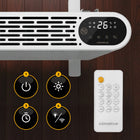 Grzejnik na podczerwień konwektorowy 2w1 MICA 2000 W WIFI szybkie grzanie 860 mm 540 mm grzewcza biały, czarny