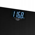 Waga Łazienkowa elektroniczna Duży LCD pomiar 250kg Czujniki Uchwyt adler czarny