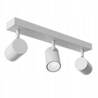 Oprawa Halogenowa 3X GU10 Lampa Sufitowa Natynkowa Ruchoma SPOT Kinkiet listwa oświetleniowa biała prostokątna 38 cm do