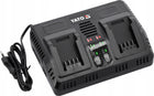 YATO ŁADOWARKA PODWÓJNA 2.2A DO AKUMULATORÓW ELEKTRONARZĘDZI SYSTEMU 18V