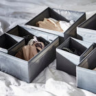Ikea skubb komplet pojemników 6 szt. szary # organizery do szuflad, wkłady do szuflady, przegródki do przechowywania