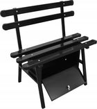 Ławka na cmentarz z oparciem ze skrzynką - schowkiem Duża ławka cmentarna siedzisko nagrobne z pojemnikiem na akcesoria