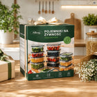 Pojemniki na żywność lunchbox śniadaniówka bez BPA zestaw 12 pojemników plastikowe pudełka do ciasta, lodu, płynów