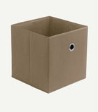 Organizer Pudełko do przechowywania zestow 4 szt 28x28x28 cm Brązowy pojemnik na książki, ubrania, bieliznę, wkład