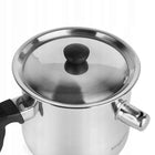 Konighoffer Garnek do mleka z gwizdkiem i pokrywką stal nierdzewna rondel 1,5 l, średnica 16 cm, powłoka
