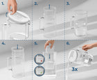 Szklany dzbanek filtrujący Wessper D2 Borosilicate 3l biały + 2x filtr