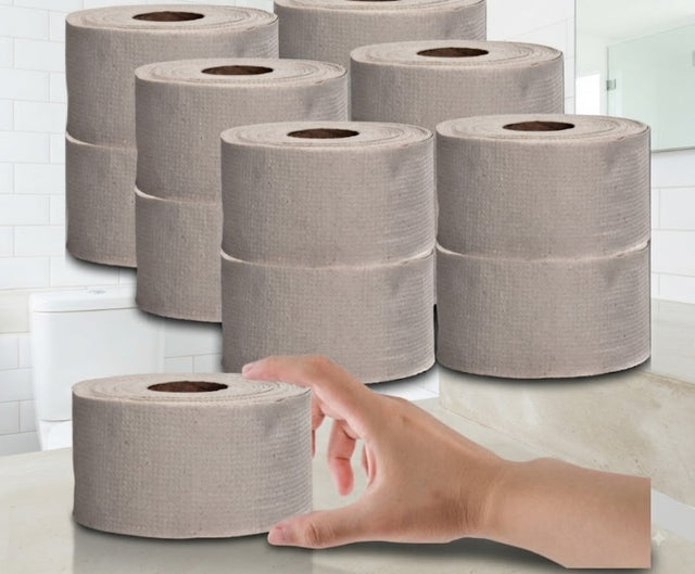 Papier toaletowy jumbo szary makulaturowy 12szt rolka 90 m, jednowarstwowy, bezzapachowy, suchy