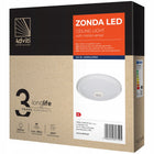 Plafon z czujnikiem ruchu i zmierzchu 360° lampa sufitowa LED 12W oprawa okrągła neutralna biel 4000K 800 lm