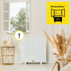 Grzejnik na podczerwień Yoer Szklany 400W Elektryczny Promiennik Łazienkowy długofalowe 400 W