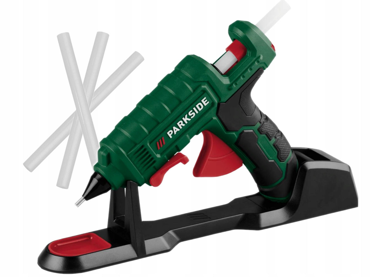 PISTOLET DO KLEJU NA GORĄCO PARKSIDE PHP 500 STACJA + KLEJ 11mm Nowy model klejarka elektryczna, aplikator termotopliwy