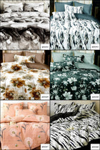 Dwustronna pościel 100% bawełna 180X200 + 2 poszewki 70x80 jesienna komplet na łóżko, poszwa na kołdrę, zamek