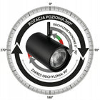 Lampa sufitowa HALOGENOWA kinkiet OPRAWA LED reflektor SPOT 2x GU10 czarna prostokątna, 31,5 cm, do oświetlenia
