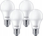 Żarówka LED E27 philips 10W = 75W 1055lm 2700K barwa ciepła premium 4 szt. tradycyjny kształt, energooszczędne źródło