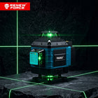 Poziomica laserowa 4D 16 linii krzyżowa 360 laser zestaw statyw + walizka zielony niwelator do glazury, płytek i prac