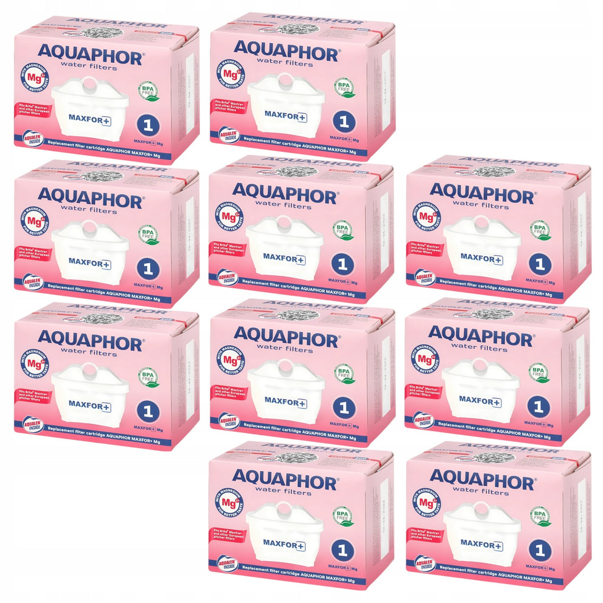 Filtr Wkład filtrujący aquaphor maxfor+ Mg z magnezem 10 szt. do dzbanka