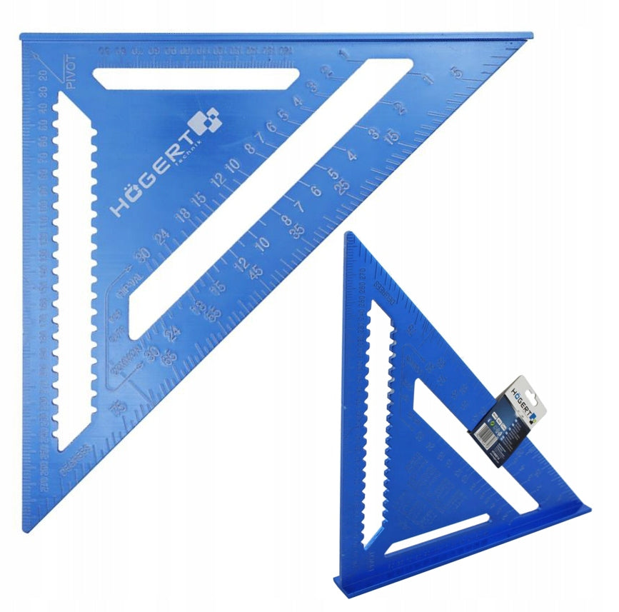 Kątownik stolarski ciesielski 300mm hogert HT4M214 przymiar aluminiowy do pomiaru i wyznaczania kątów