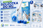 Szczotka do WC bez dotykania + 8 wkładów tiktok czyścik toaletowy, akcesorium łazienkowe, wolnostojący, plastikowy