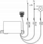Czujnik zmierzchu z sondą zewnętrzną mini automat zmierzchowy do LED IP54 fotoprzekaźnik, włącznik światła po zmroku