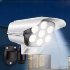 LAMPA SOLARNA LED Z CZUJNIKIEM RUCHU I ATRAPĄ KAMERY oświetlenie ogrodowe, imitacja monitoringu, zimne białe światło