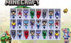 KALENDARZ ADWENTOWY MINECRAFT 24 FIGURKI BRELOKI DLA DZIECI NA PREZENT XL stojący