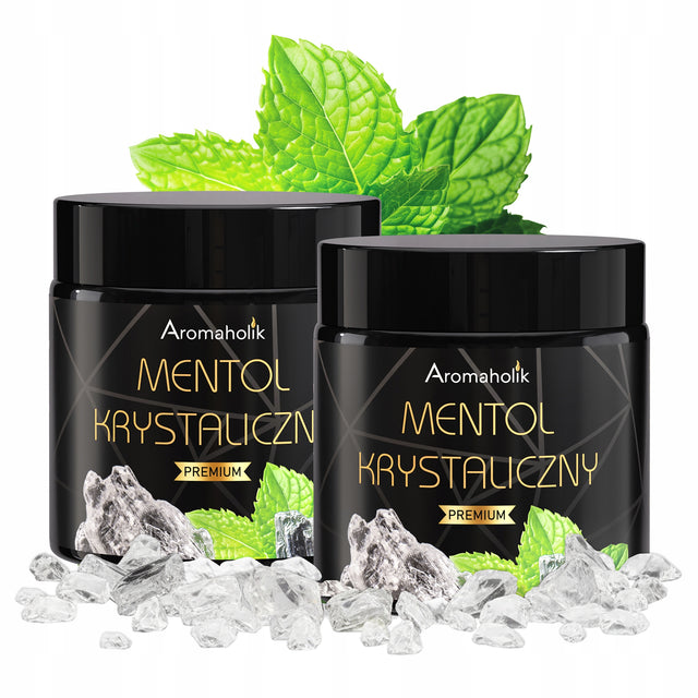 Mentol krystaliczny - kryształki mentolowe do inhalacji do sauny fińskiej, aromaterapia, aromat do sauny, 40 g