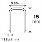 NEO Zszywki do zszywacza 14-570 15mm GA18 Typ90 (4K) 4000szt 14-622 wkłady takerowe, łączniki tapicerskie, mocowanie