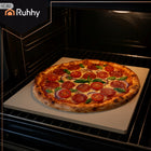 Kamień do Pizzy Ruhhy 38x36 cm z Łopatką Bambusową 2w1 Deska XXL Kordieryt wypiek chleba, pieczywa i ciast, akcesorium