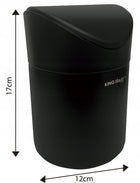 Stalowy mini kosz Do Łazienki na śmieci odpadki kinghoff KH-1813 na stół pojemnik biurkowy metalowy 1,8 l