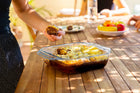Naczynie żaroodporne do zapiekania lasagne pyrex 39x25 cm forma szklana prostokątna 4 l, do piekarnika, mikrofali