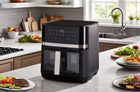 Frytkownica beztłuszczowa AIR fryer frytownica duża 8l 1800W misa XL czarny